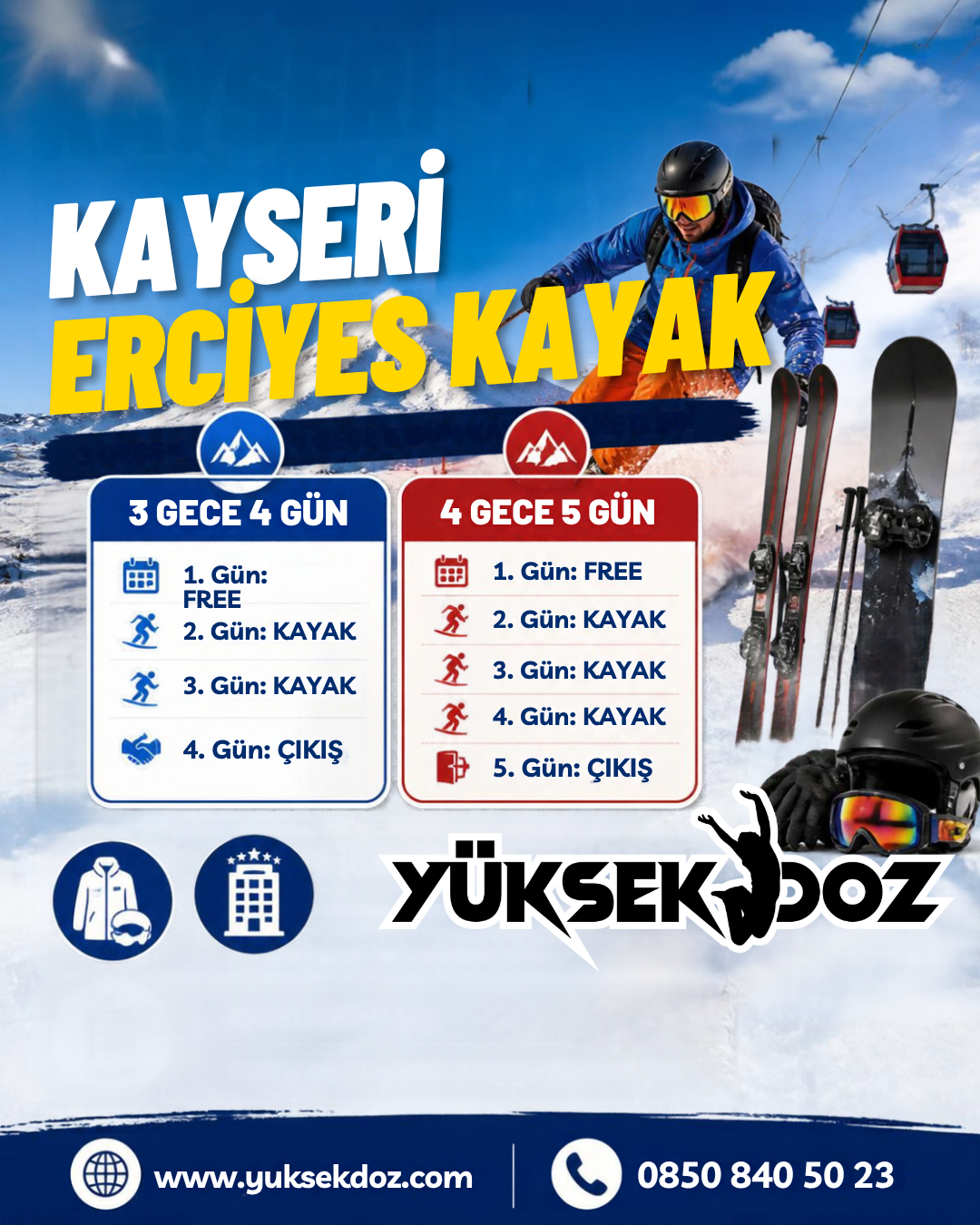 Kayseri Erciyes Kayak